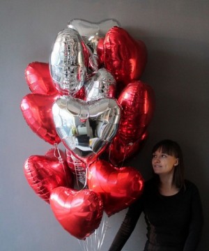 Красные наборы воздушных шаров №39 фото 2  от интернет-магазина FASHION FLOWERS