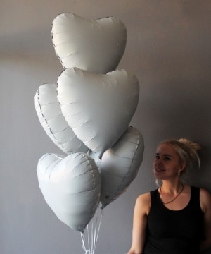 Белые наборы воздушных шаров №19 фото 4  от интернет-магазина FASHION FLOWERS
