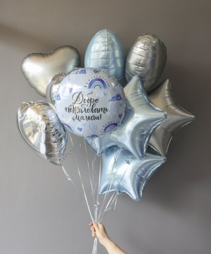 Детские наборы воздушных шаров на выписку фото 2  от интернет-магазина FASHION FLOWERS