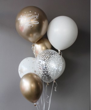 Белые наборы воздушных шаров №19 фото 2  от интернет-магазина FASHION FLOWERS