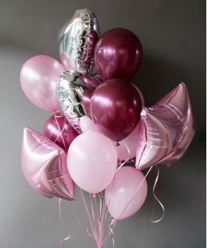Розовые наборы воздушных шаров №24 фото 7  от интернет-магазина FASHION FLOWERS