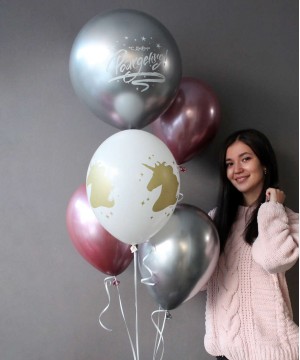 Розовые наборы воздушных шаров №24 фото 6  от интернет-магазина FASHION FLOWERS