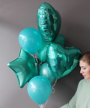 Голубые наборы воздушных шаров №44 фото 1  от интернет-магазина FASHION FLOWERS