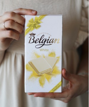 Бельгийский шоколад "The Belgian", белый 100 гр