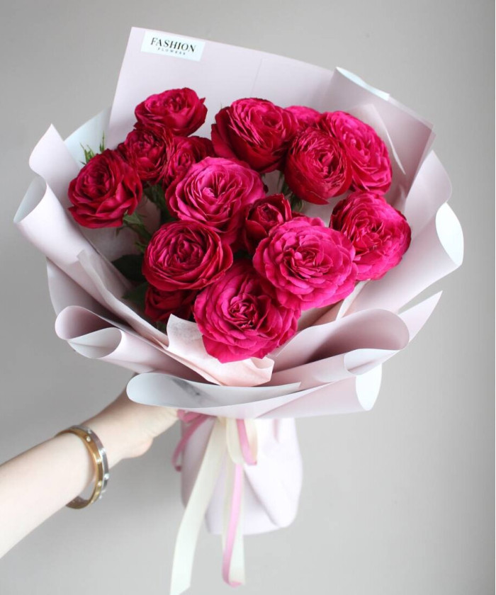 3 кустовые розы Джизель №2544