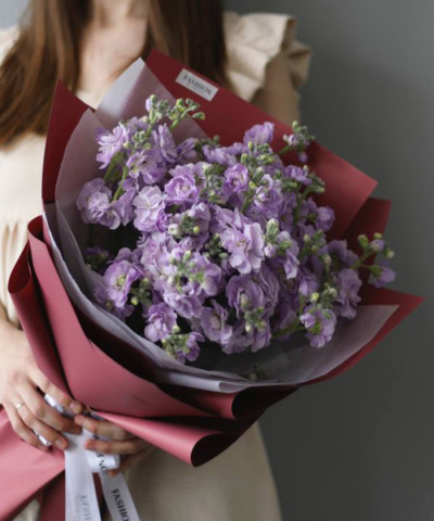 7 кустовой лавандовой маттиолы №9088