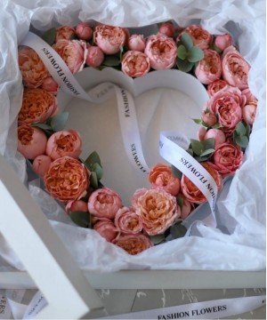Сердце цветочное №9735 фото 2  от интернет-магазина FASHION FLOWERS