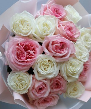 "Жемчужина" Пионовидные розы №6781 фото 1  от интернет-магазина FASHION FLOWERS