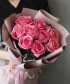 9 розовых роз Опала №8690