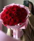 25 красных роз Фридом №3896