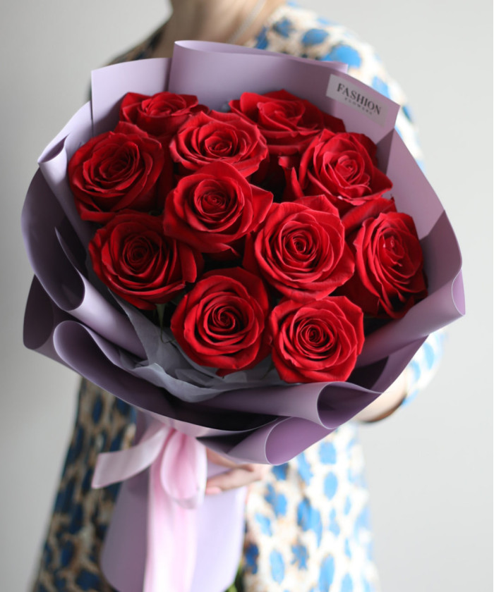 11 красных роз Эксплорер №4571