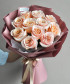 11 персиковых роз Шиммер №3130