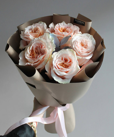5 персиковых роз Шиммер №2256 5 персиковых роз Шиммер №2256
