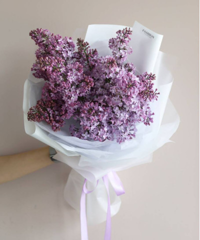 3 ветки фиолетовой сирени Рум №6533