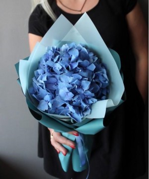 Синяя гортензия 1 шт. №3016 фото 1  от интернет-магазина FASHION FLOWERS