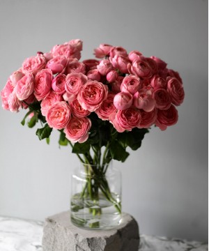 "Сильва Пинк" кустовая розовая роза, поштучно №4755 фото 2  от интернет-магазина FASHION FLOWERS