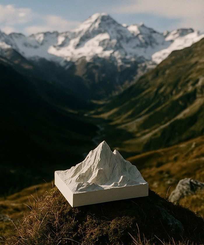 Горы Саяны, сувенир из гипса, цвет в ассортименте Горы Саяны, сувенир из гипса, цвет в ассортименте