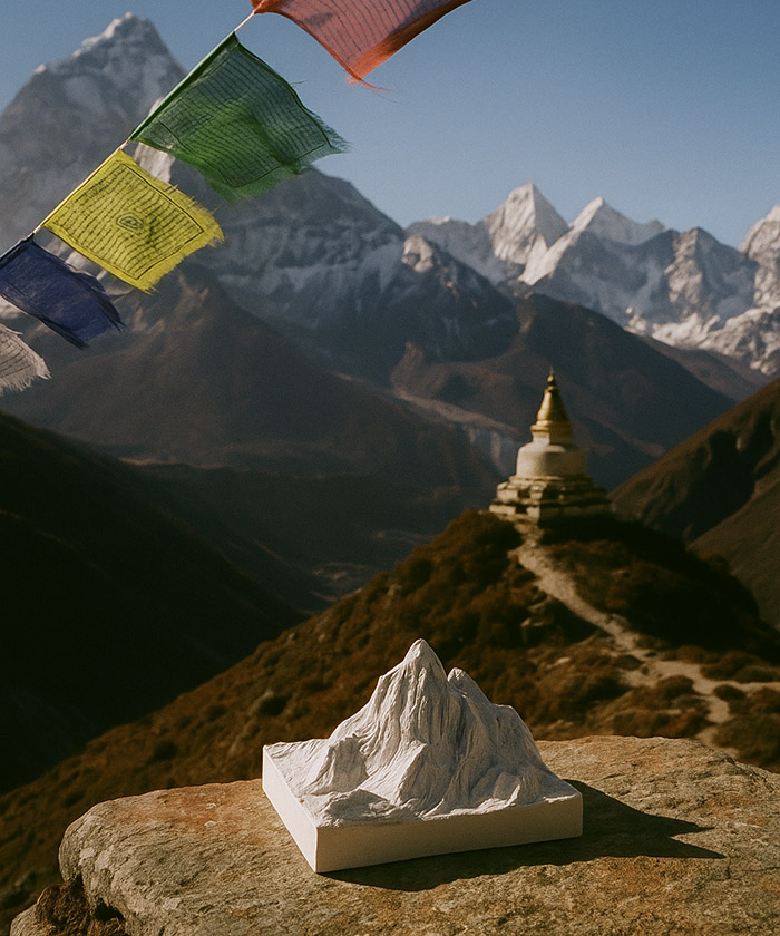 Горы Саяны, сувенир из гипса, цвет в ассортименте Горы Саяны, сувенир из гипса, цвет в ассортименте