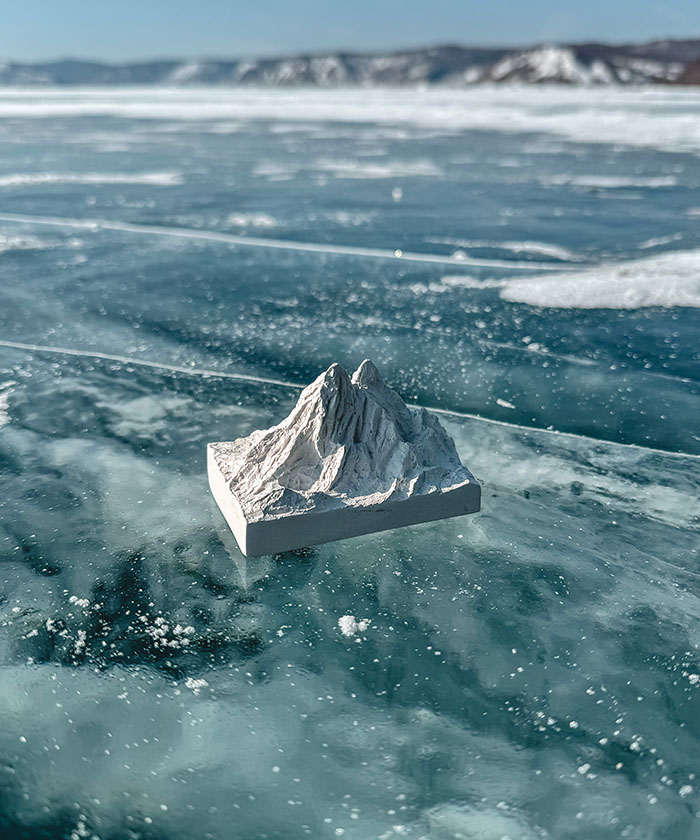 Горы Саяны, сувенир из гипса, цвет в ассортименте Горы Саяны, сувенир из гипса, цвет в ассортименте