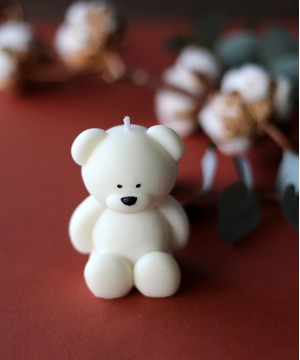 Тедди свеча медведь h8см., цвет в ассортименте фото 2  от интернет-магазина FASHION FLOWERS