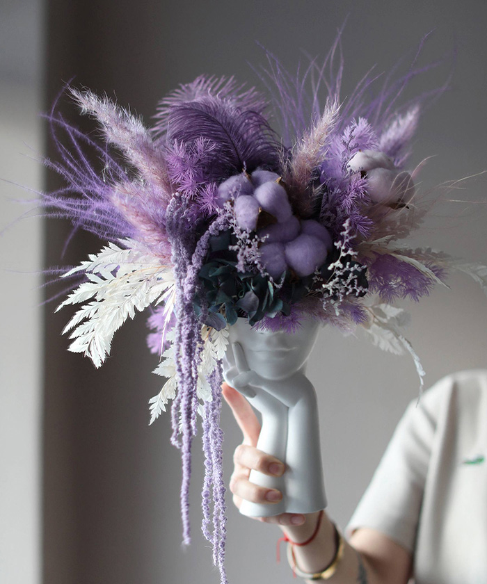 Сухоцветы в вазе 