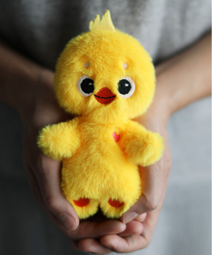 Пушистый утёнок, мягкая игрушка 17см