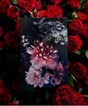 "Цветы винтаж" открытка