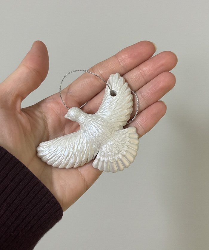 Голубка (горлица), украшение новогоднее, 2шт.