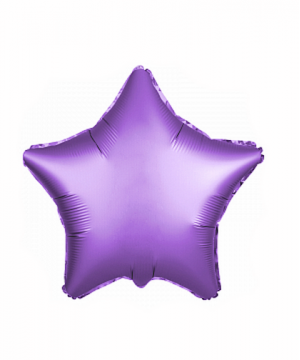 Шар фольга Звезда 18" фиолетовый сатин